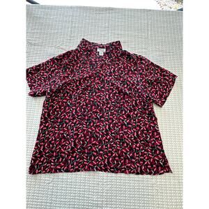 Style&Co Collection Woman 100% Silk Top Y2K